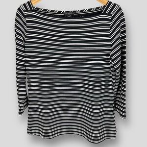 St John Striped Top, Square Neck.